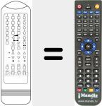 Télécommande pour remplacer RC 1255