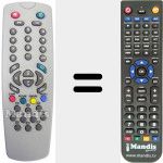 Télécommande pour remplacer RC 222