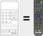Télécommande pour remplacer RC 5172