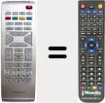 Télécommande pour remplacer RCFE 05 ZAU-00