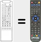 Télécommande pour remplacer 3F14-00034-301