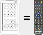Télécommande pour remplacer TVC 16 CHANNELS