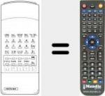 Télécommande pour remplacer TT 25