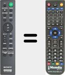 Télécommande pour remplacer RMT-AH500U (1-493-544-11)