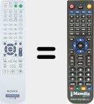 Télécommande pour remplacer RM-SDF1 (148028611)
