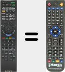 Télécommande pour remplacer RM-GD 010 (148771613)
