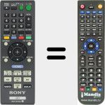 Télécommande pour remplacer RMT-B110A (148940211)