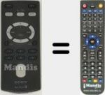 Télécommande pour remplacer RM-X 304 (148015011)