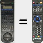 Télécommande pour remplacer RMT-V118 (146572451)