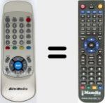 Télécommande pour remplacer RM-C2 (AVER003)