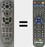 Télécommande pour remplacer RC153410100 (313923809061)