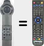 Télécommande pour remplacer RV7704-00 (482221810576)