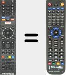 Télécommande pour remplacer 845-058-03B03