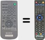 Télécommande pour remplacer RMT-D 182 A (988509964)