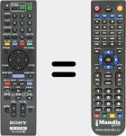 Télécommande pour remplacer RM-ADP069 (A1846295A)