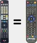 Télécommande pour remplacer AN-CR400 (AKB73756523)