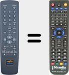 Télécommande pour remplacer AUX001