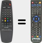 Télécommande pour remplacer MV-PR3780T