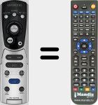 Télécommande pour remplacer RC-DV310
