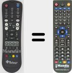 Télécommande pour remplacer REMCON1485