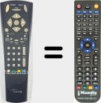 Télécommande pour remplacer REMCON2102