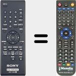 Télécommande pour remplacer RMT-D195 (148788411)