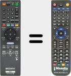 Télécommande pour remplacer RMT-B105A