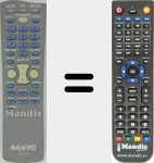 Télécommande pour remplacer RMT-U130