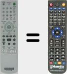 Télécommande pour remplacer RM-SCR55