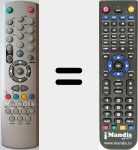 Télécommande pour remplacer RC2240 (20216219)