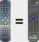 Télécommande pour remplacer RC4300DV (00MZK21AW0010)