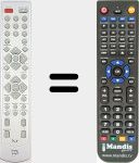 Télécommande pour remplacer DIVX