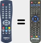 Télécommande pour remplacer DVB-153