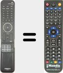 Télécommande pour remplacer NR204