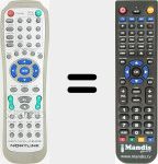Télécommande pour remplacer RC-D010E