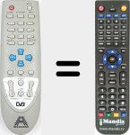 Télécommande pour remplacer REMCON2082
