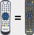 Télécommande pour remplacer REMCON2101