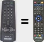 Télécommande pour remplacer RM-Y156 (147563511)