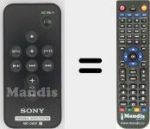 Télécommande pour remplacer RMT-CM5iP (988516842)