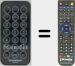 Télécommande pour remplacer FMT120