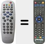 Télécommande pour remplacer REMCON762