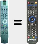 Télécommande pour remplacer 6710T00009D