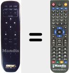Télécommande pour remplacer REMCON1281