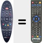 Télécommande pour remplacer REMCON122