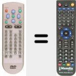 Télécommande pour remplacer REMCON160