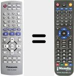 Télécommande pour remplacer EUR7631200
