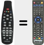 Télécommande pour remplacer DTR1200 (759909010100)
