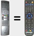 Télécommande pour remplacer 6710V00151E