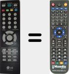 Télécommande pour remplacer MKJ33981404