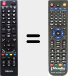 Télécommande pour remplacer ORI001